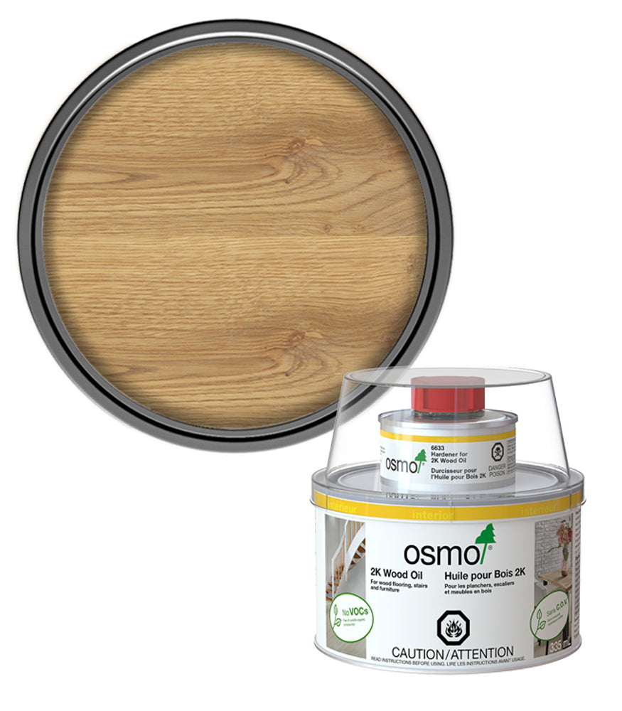 Osmo 2K Wood Oil Matt - Natural - 375ml