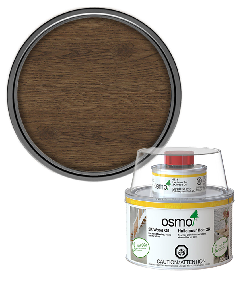 Osmo 2K Wood Oil Matt - Black- 375ml