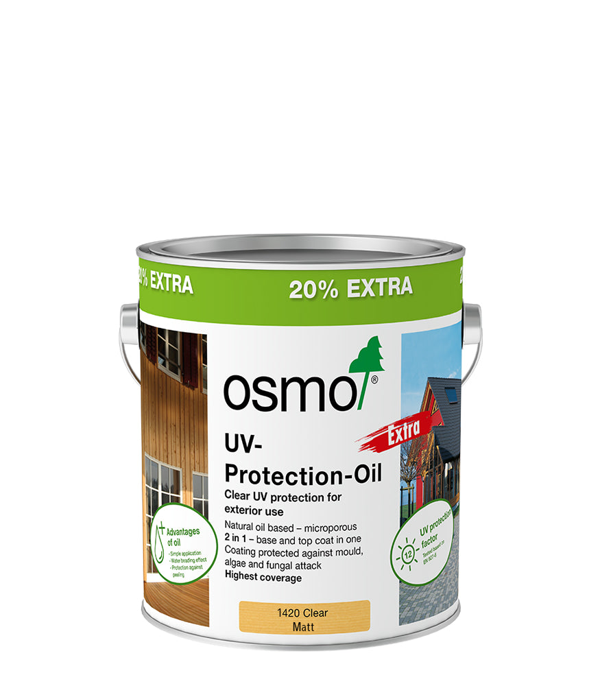 Osmo UV Protection Oil Extra - Clear - Matt 2.5L + 20% EXTRA FREE
