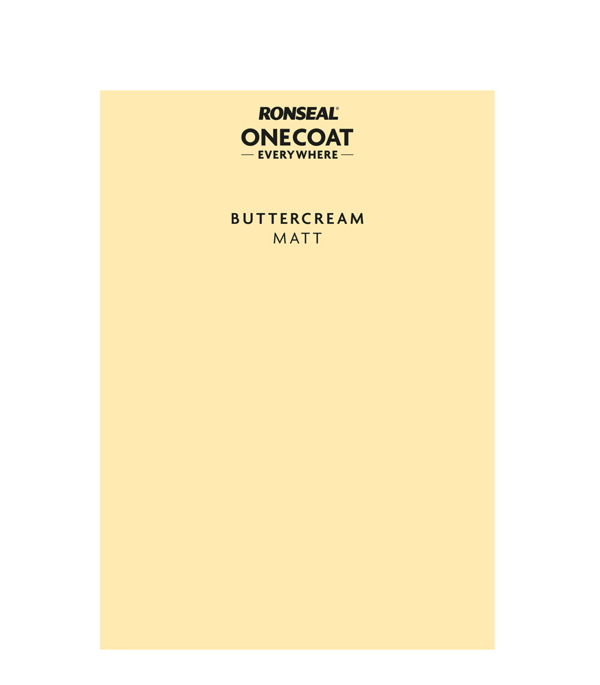 Ronseal One Coat Everywhere - Peel & Stick Tester - Buttercream
