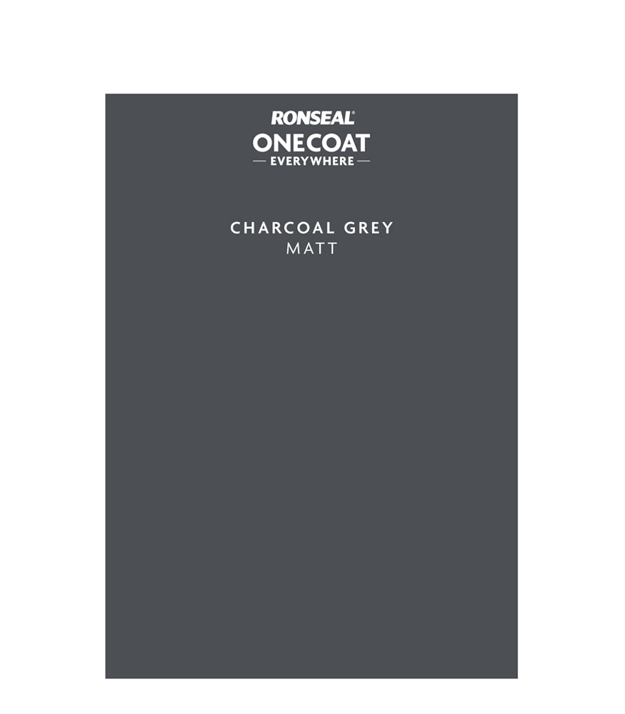 Ronseal One Coat Everywhere - Peel & Stick Tester - Charcoal Grey