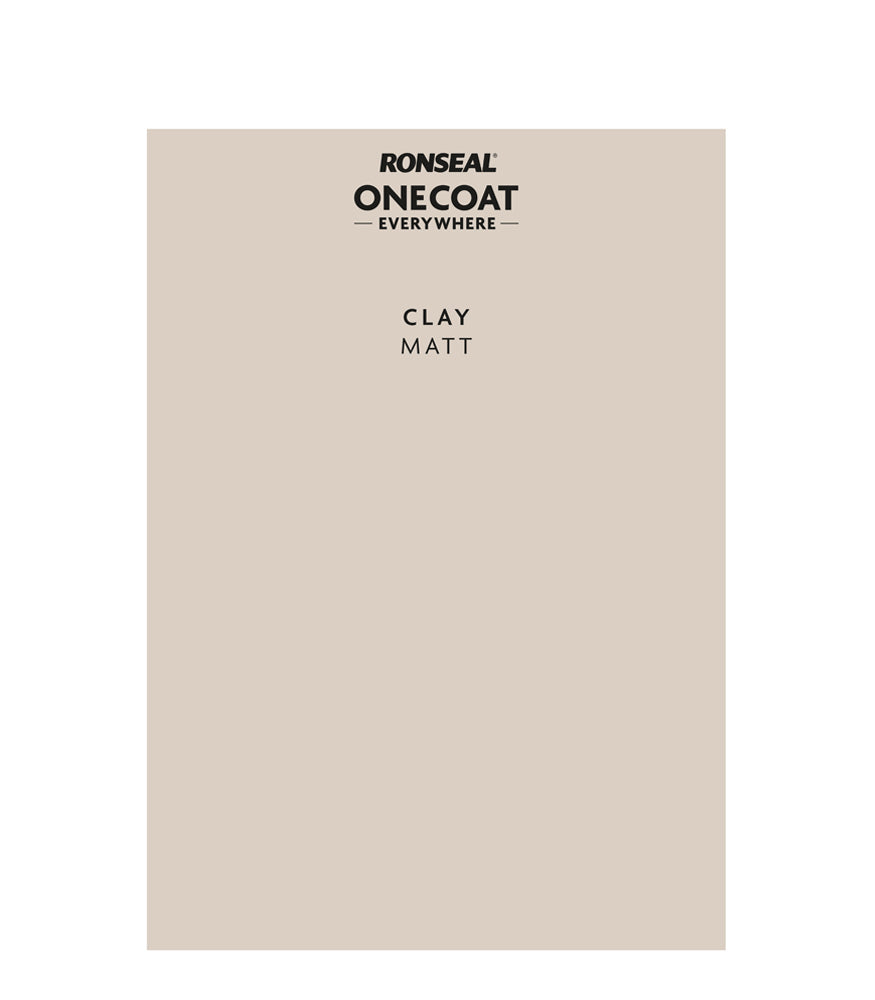 Ronseal One Coat Everywhere - Peel & Stick Tester - Clay