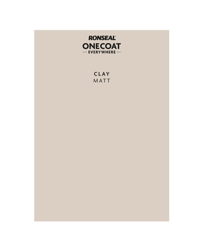 Ronseal One Coat Everywhere - Peel & Stick Tester - Clay
