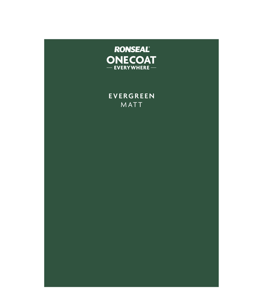 Ronseal One Coat Everywhere - Peel & Stick Tester - Evergreen