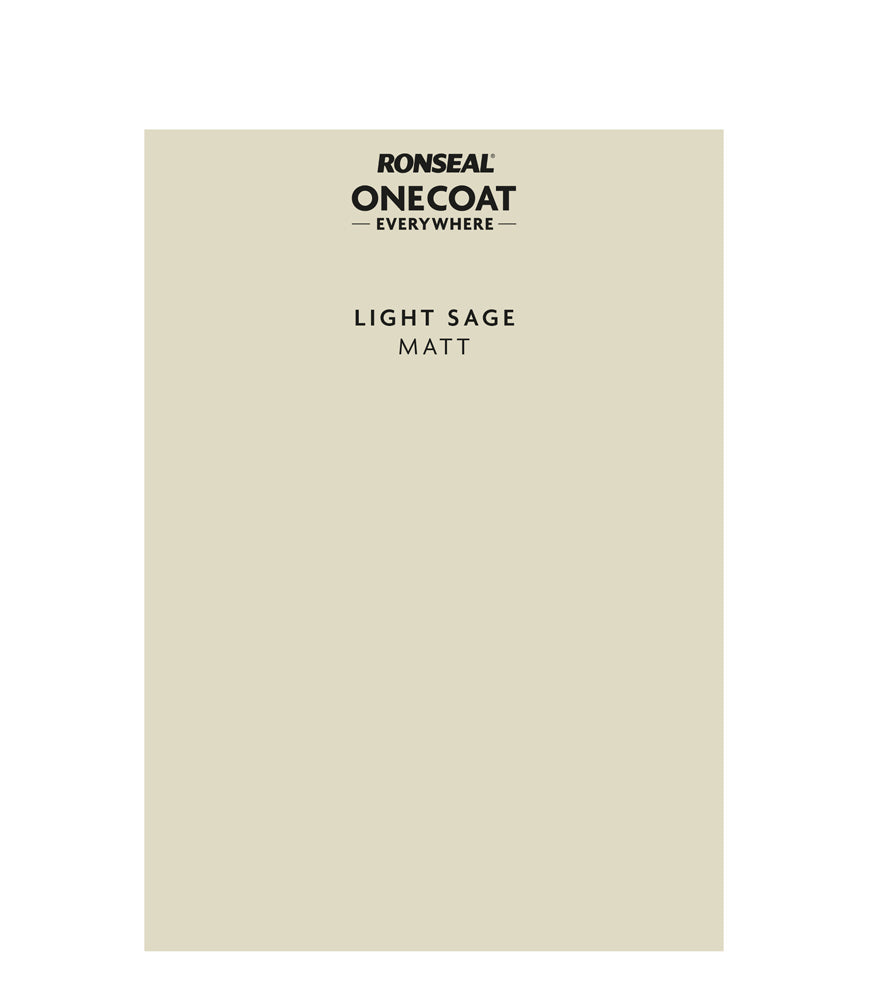 Ronseal One Coat Everywhere - Peel & Stick Tester - Light Sage