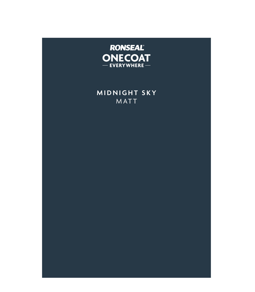 Ronseal One Coat Everywhere - Peel & Stick Tester - Midnight Sky