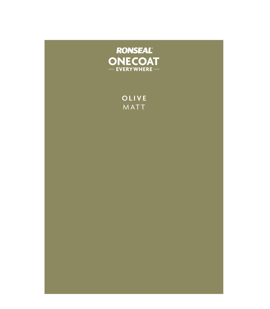 Ronseal One Coat Everywhere - Peel & Stick Tester - Olive