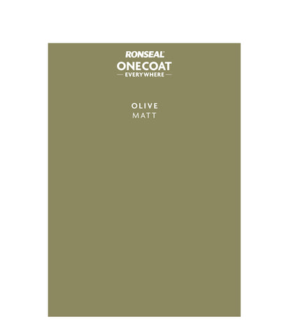 Ronseal One Coat Everywhere - Peel & Stick Tester - Olive