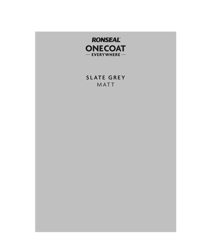 Ronseal One Coat Everywhere - Peel & Stick Tester - Slate Grey