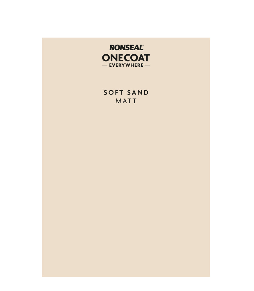 Ronseal One Coat Everywhere - Peel & Stick Tester - Soft Sand