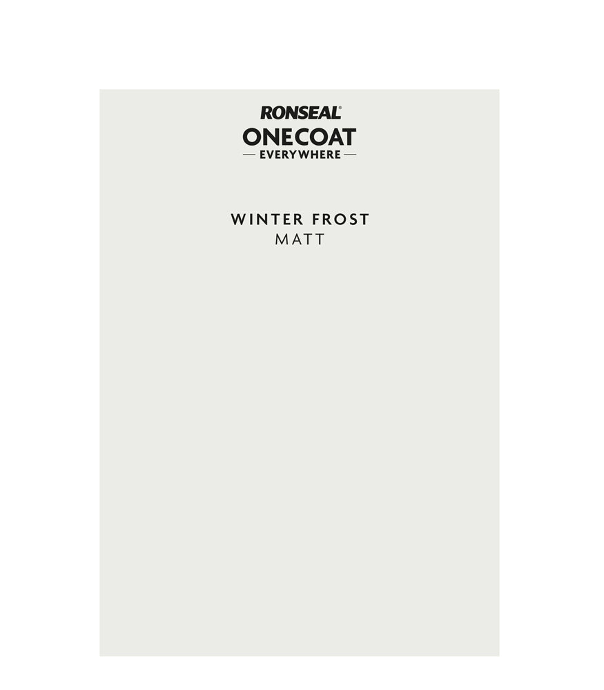 Ronseal One Coat Everywhere - Peel & Stick Tester - Winter Frost