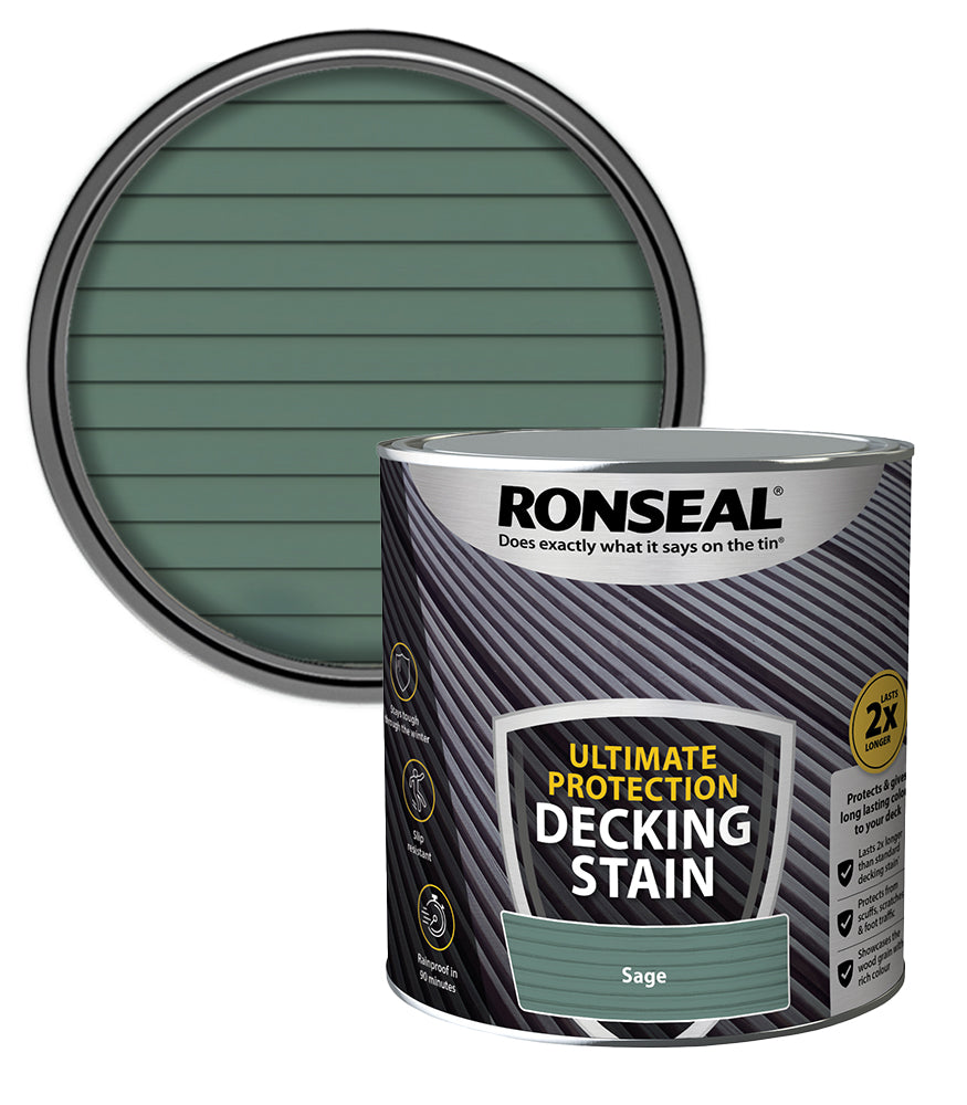 Ronseal Ultimate Decking Stain - 2.5L - Sage