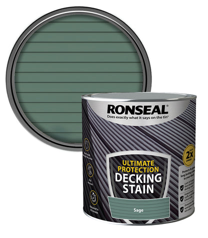 Ronseal Ultimate Decking Stain - 2.5L - Sage