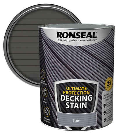 Ronseal Ultimate Decking Stain - 5L - Slate