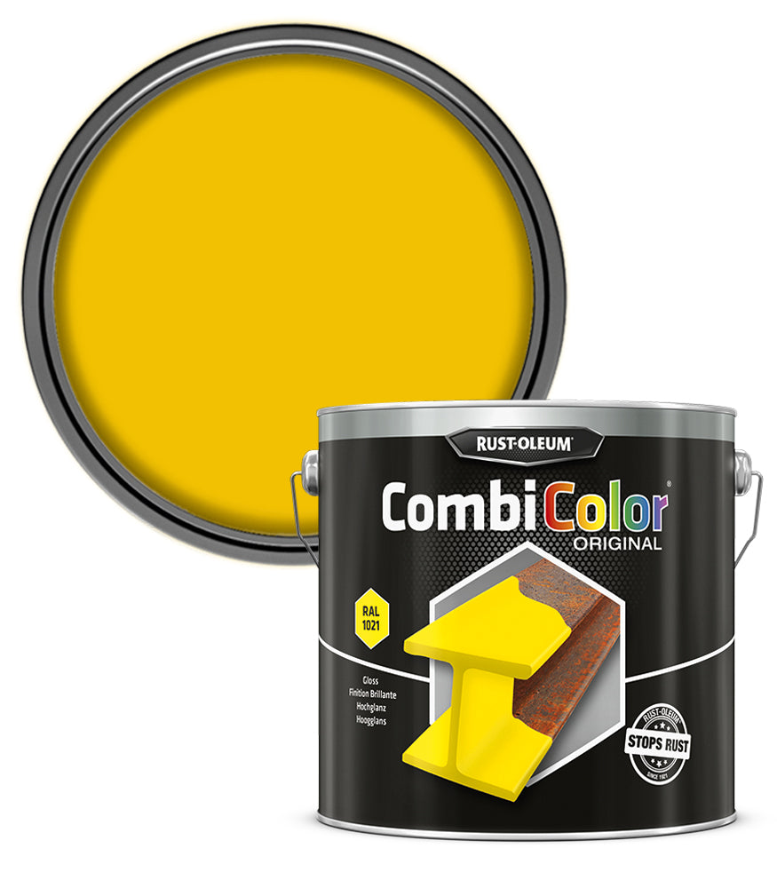 Rust-Oleum CombiColor Original - Gloss - Colza Yellow RAL 1021 - 2.5 Litre