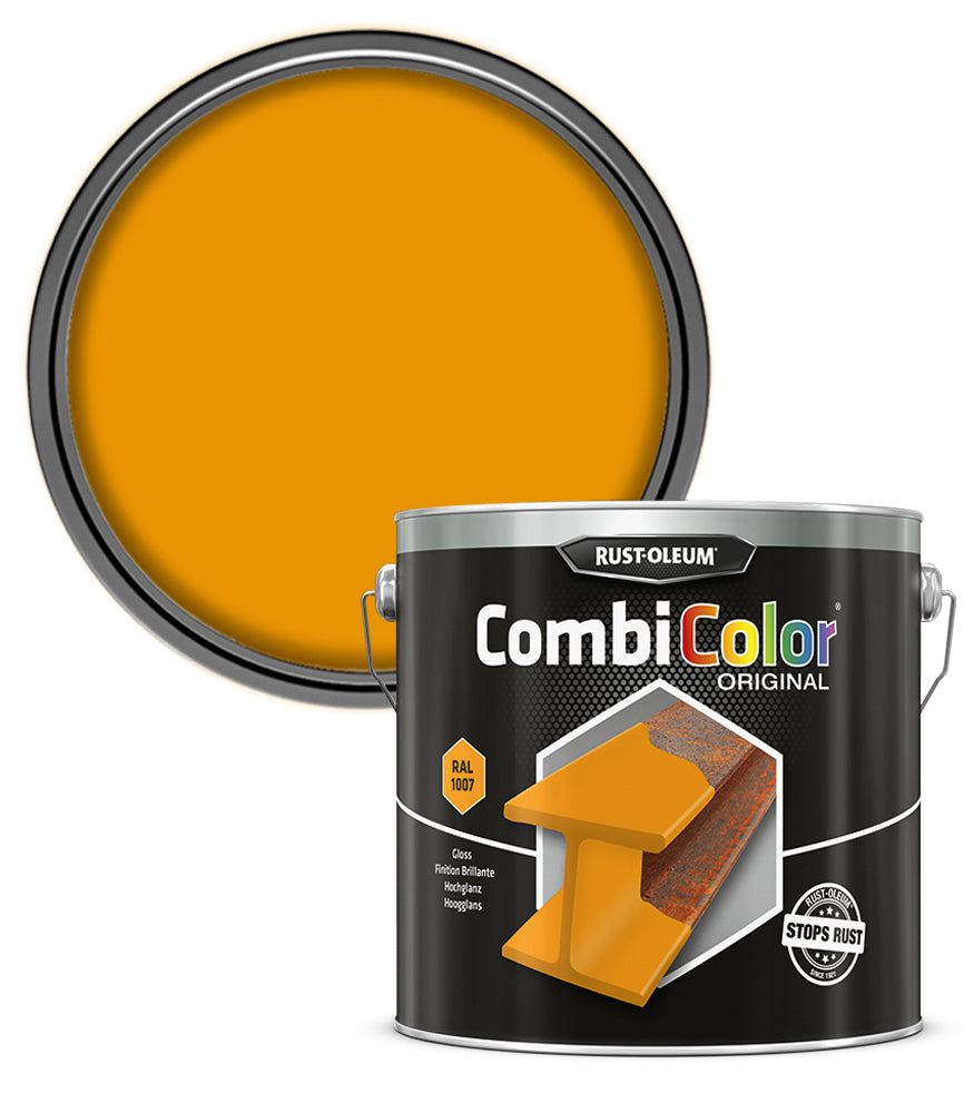 Rust-Oleum CombiColor Original - Gloss - Daffodil Yellow RAL 1007 - 2.5 Litre