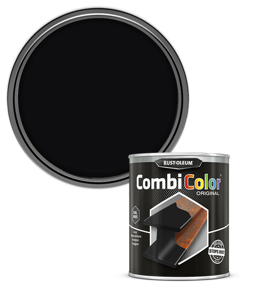 Rust-Oleum CombiColor Original - Satin - Jet Black RAL 9005 - 750ml