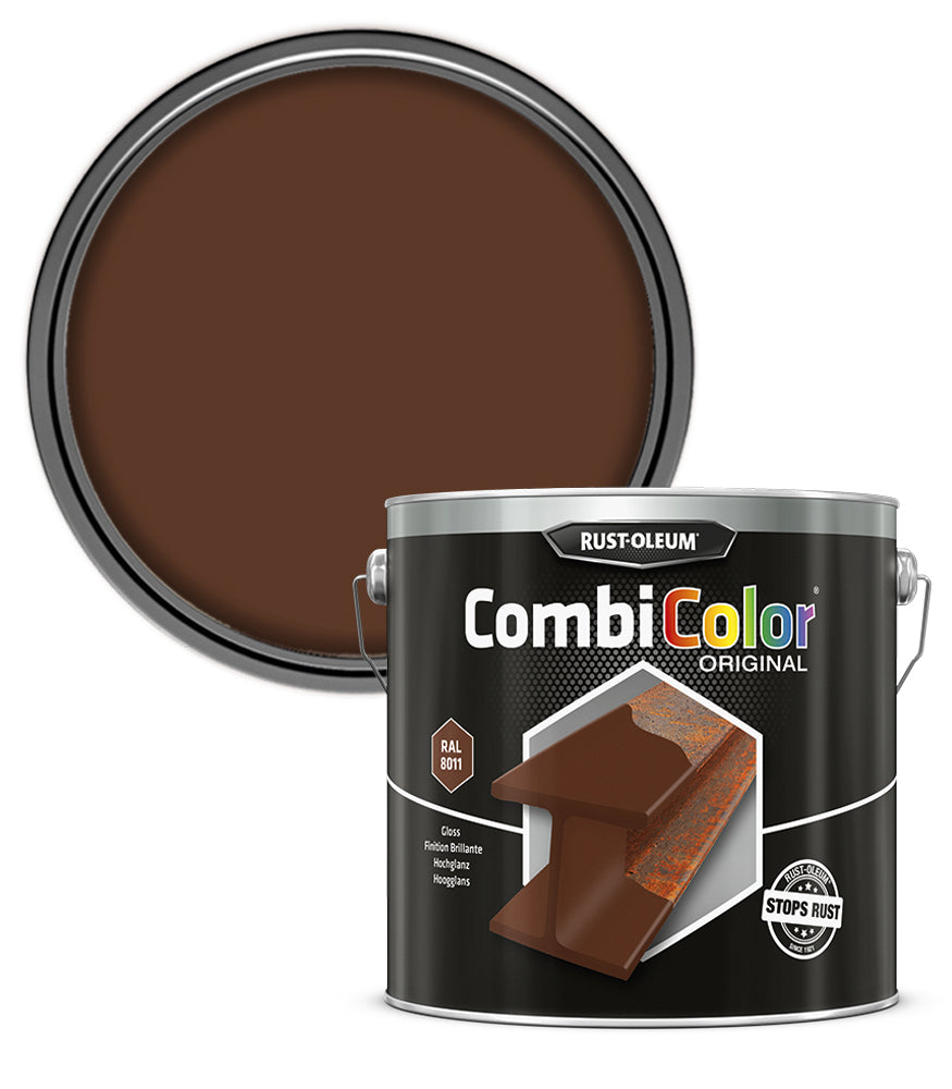 Rust-Oleum CombiColor Original - Gloss - Nut Brown RAL 8011 - 2.5 Litre