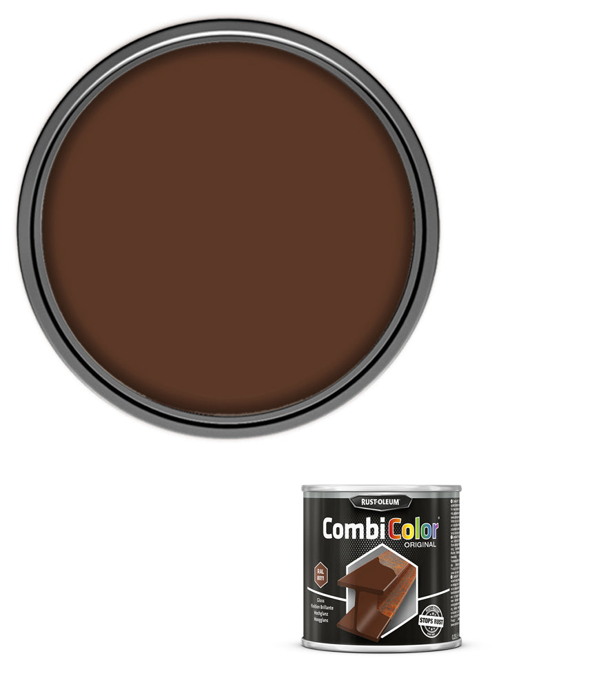 Rust-Oleum CombiColor Original - Gloss - Nut Brown RAL 8011 - 250ml