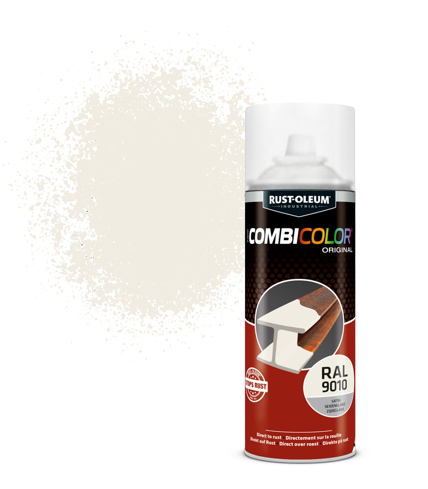 Rust-Oleum CombiColor Original - Satin - Pure White RAL 9010 - 400ml Aerosol
