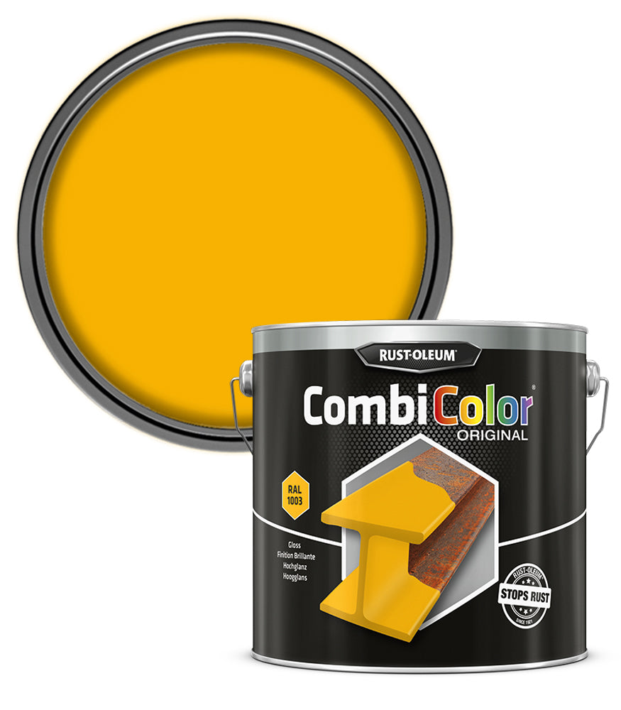 Rust-Oleum CombiColor Original - Gloss - Signal Yellow RAL 1003 - 2.5 Litre