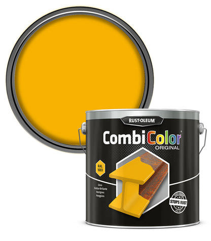 Rust-Oleum CombiColor Original - Gloss - Signal Yellow RAL 1003 - 2.5 Litre