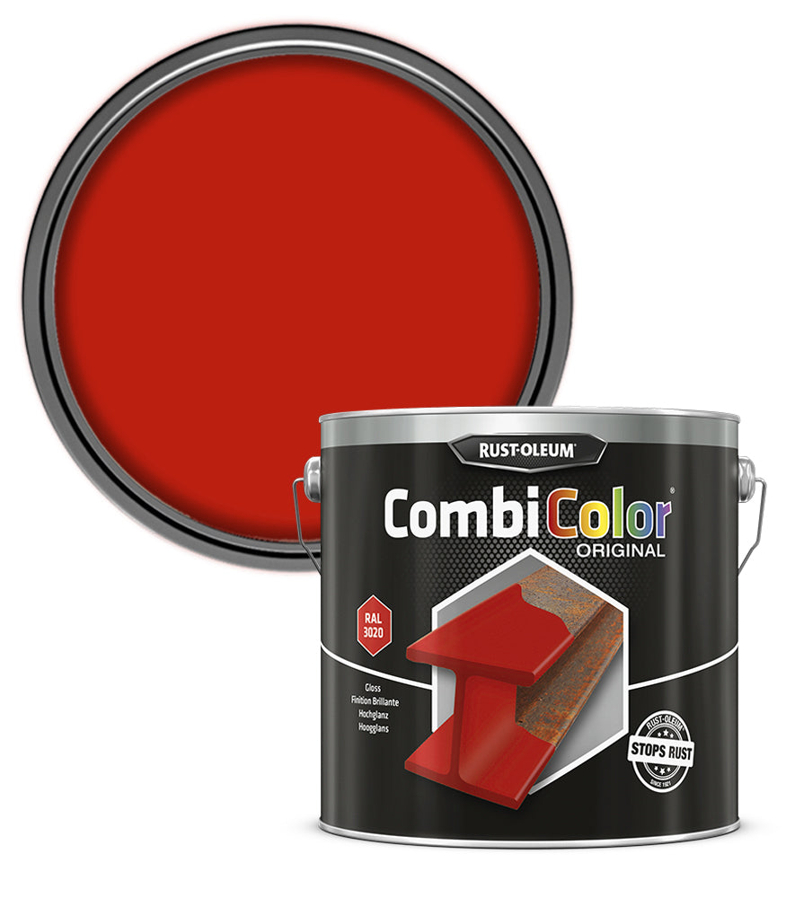 Rust-Oleum CombiColor Original - Gloss - Traffic Red RAL 3020 - 2.5 Litre