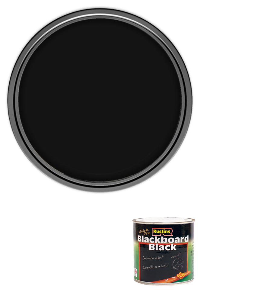 Rustins Quick Drying Blackboard Black Paint - 100ml
