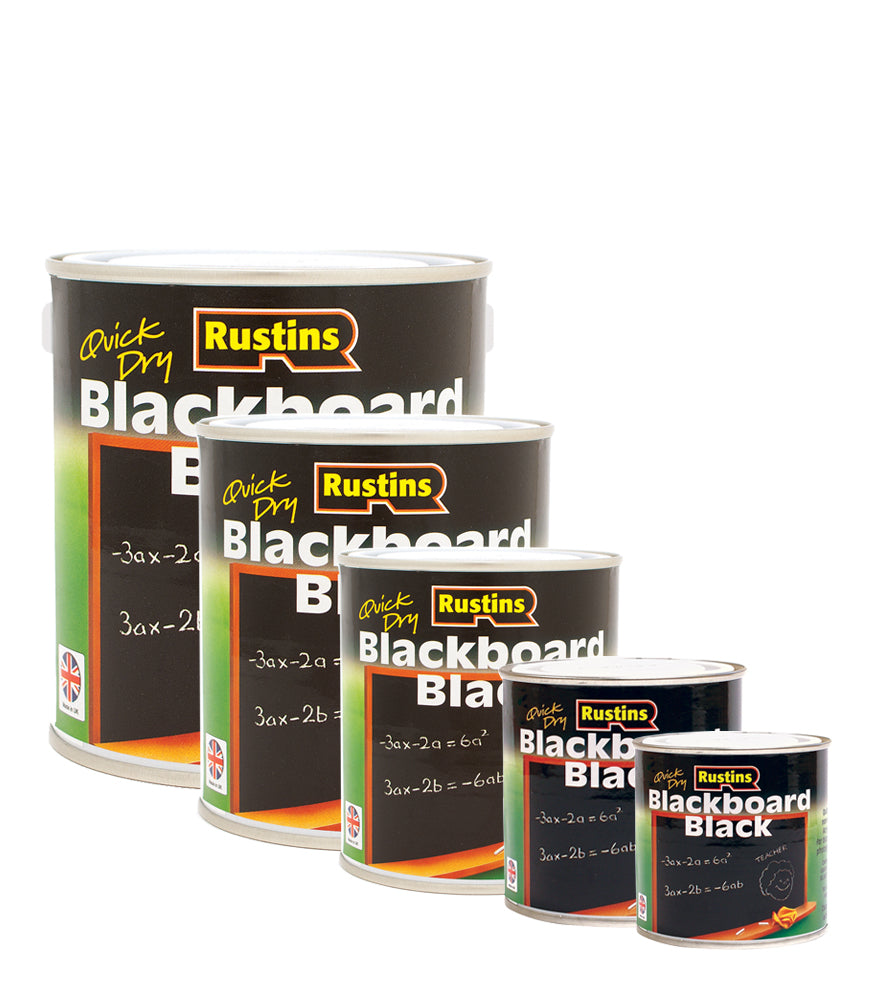 Rustins Quick Drying Blackboard Black Paint