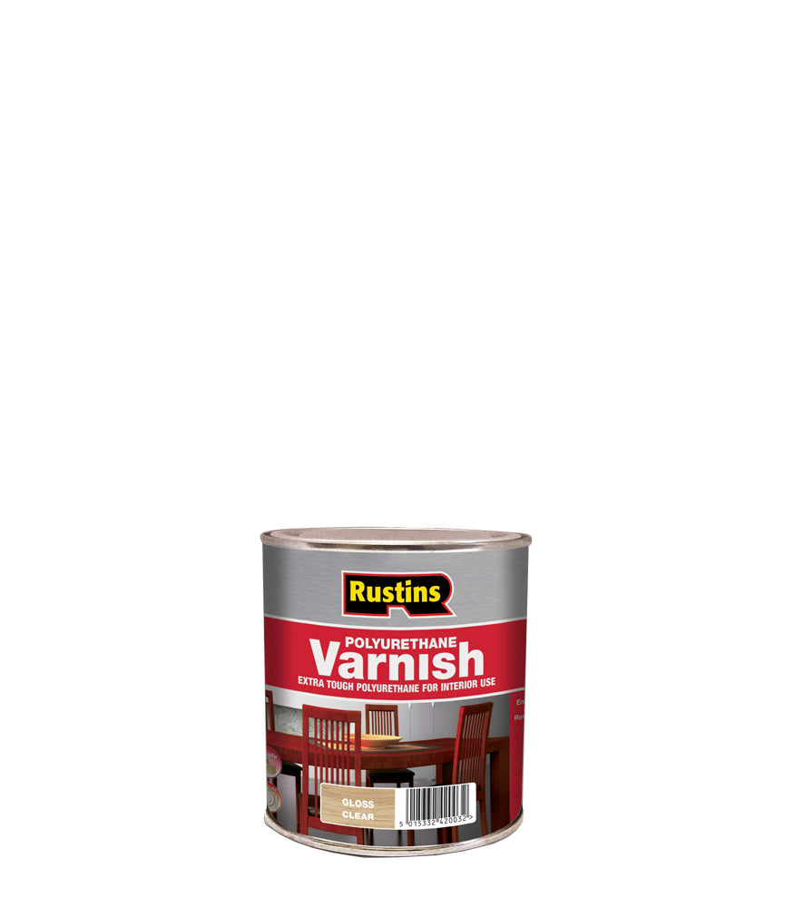 Rustins Quick Dry Polyurethane Varnish Clear - Gloss - 500ml