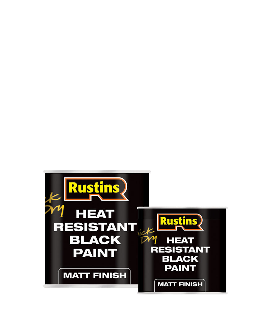 Rustins Quick Dry Heat Resistant Black Paint