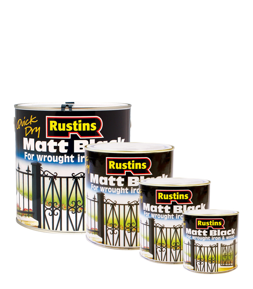 Rustins Quick Dry Matt Black Paint
