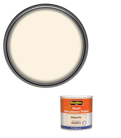 Rustins Quick Dry Matt Emulsion Paint - Magnolia - 250ml
