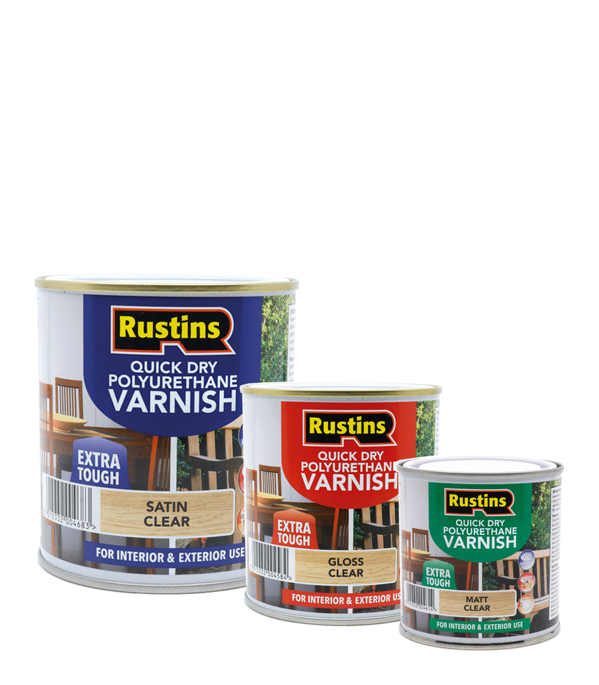 Rustins Quick Dry Polyurethane Varnish - Clear