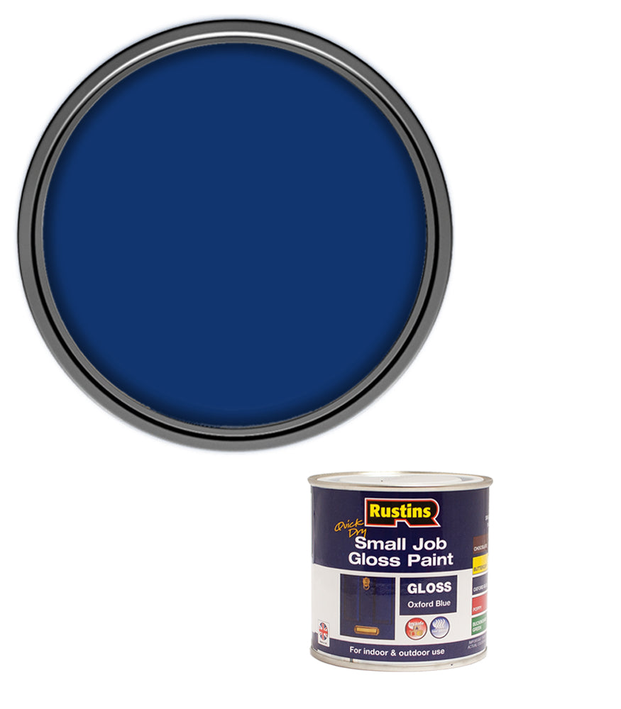 Rustins Quick Dry Small Job Paint - Gloss - Oxford Blue - 250ml