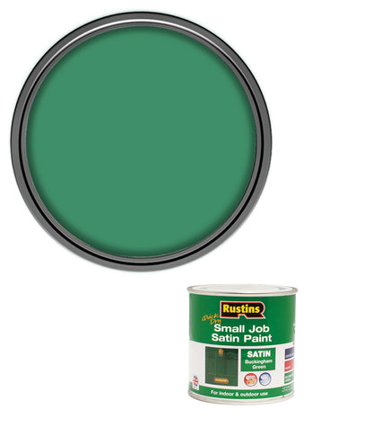 Rustins Quick Dry Small Job Paint - Satin - Buckingham Green - 250ml