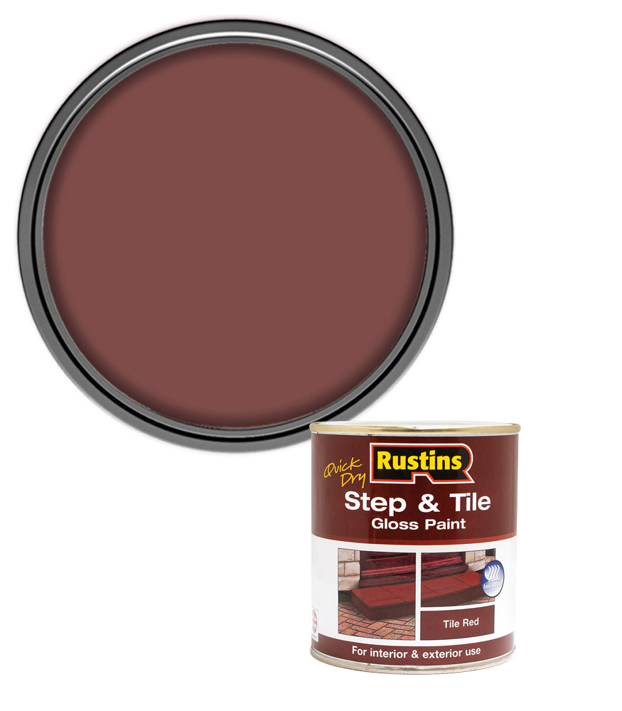 Rustins Quick Dry Step & Tile Paint - Red - 500ml
