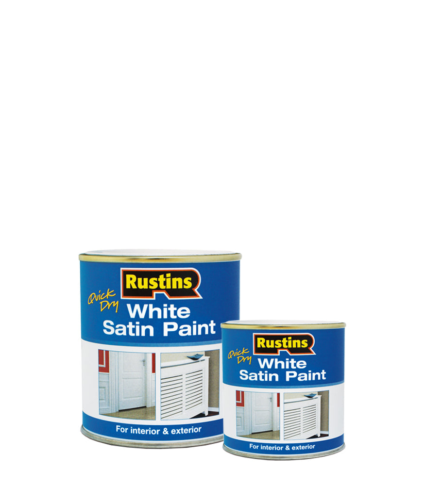 Rustins Quick Dry Satin White Paint