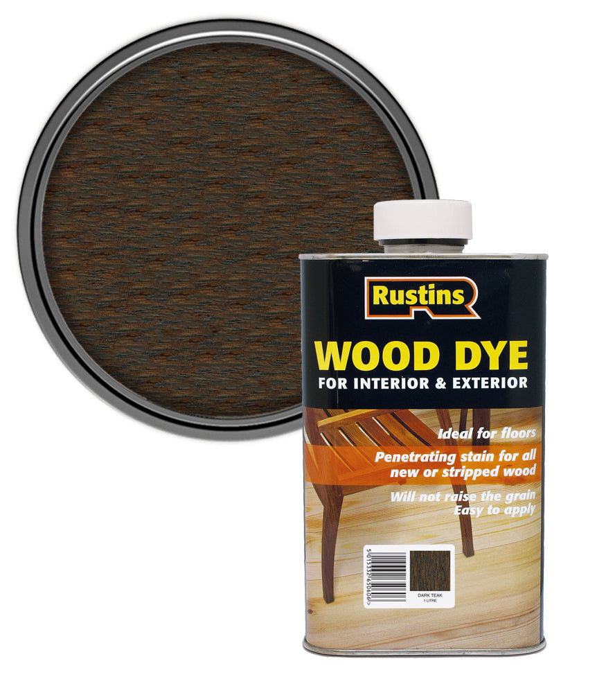 Rustins Wood Dye - Dark Teak - 1 Litre