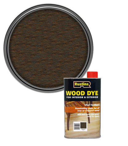 Rustins Wood Dye - Dark Teak - 250ml