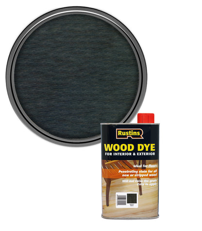 Rustins Wood Dye - Ebony - 250ml