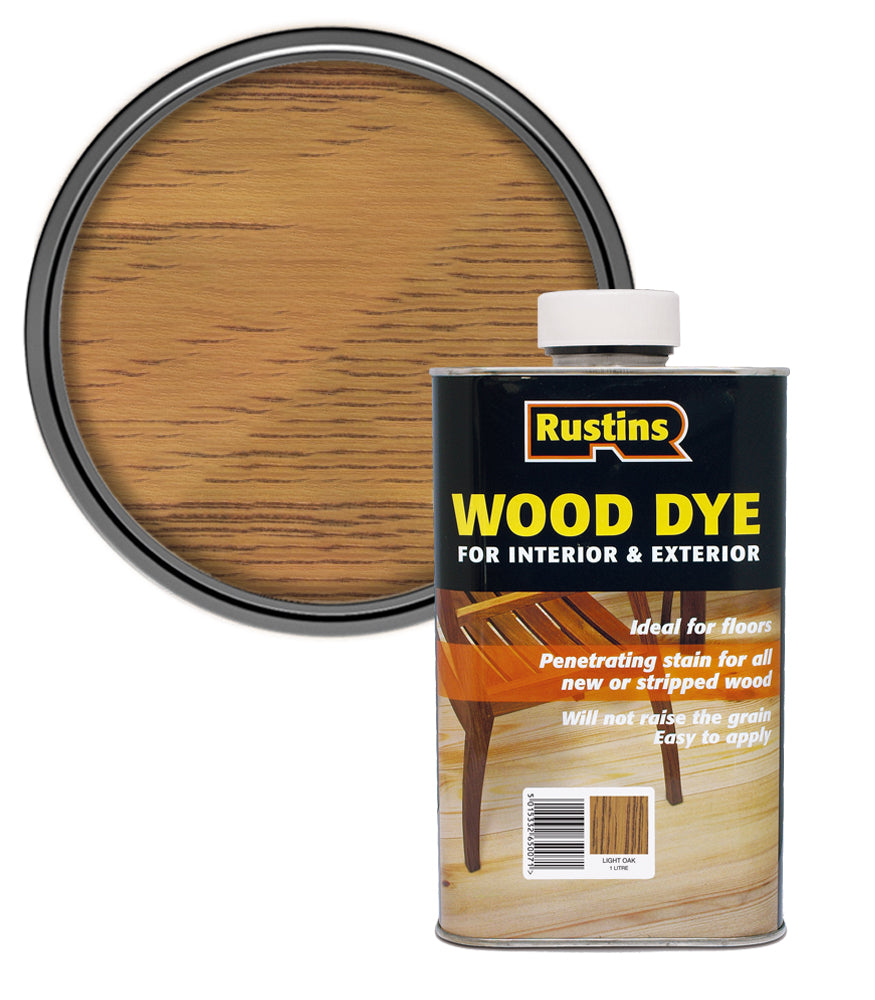 Rustins Wood Dye - Light Oak - 1 Litre