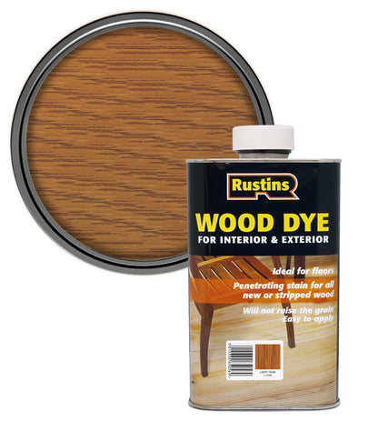 Rustins Wood Dye - Light Teak - 1 Litre