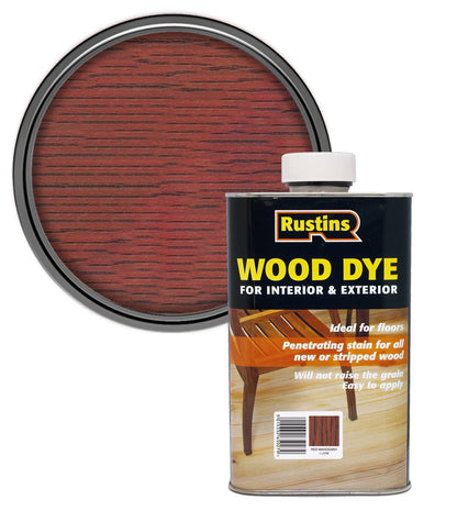 Rustins Wood Dye - Red Mahogany - 1 Litre