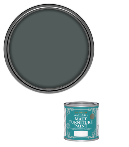 Rust-Oleum Washable Matt Furniture Paint - Black Sand - 125ml