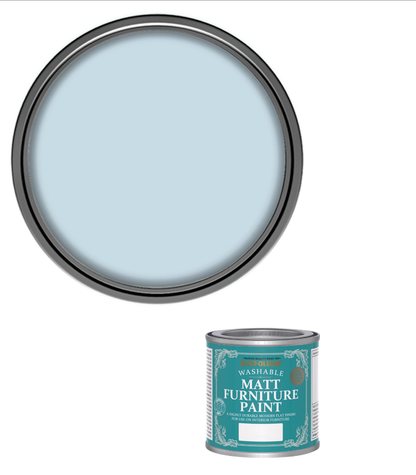 Rust-Oleum Washable Matt Furniture Paint - Blue Sky - 125ml