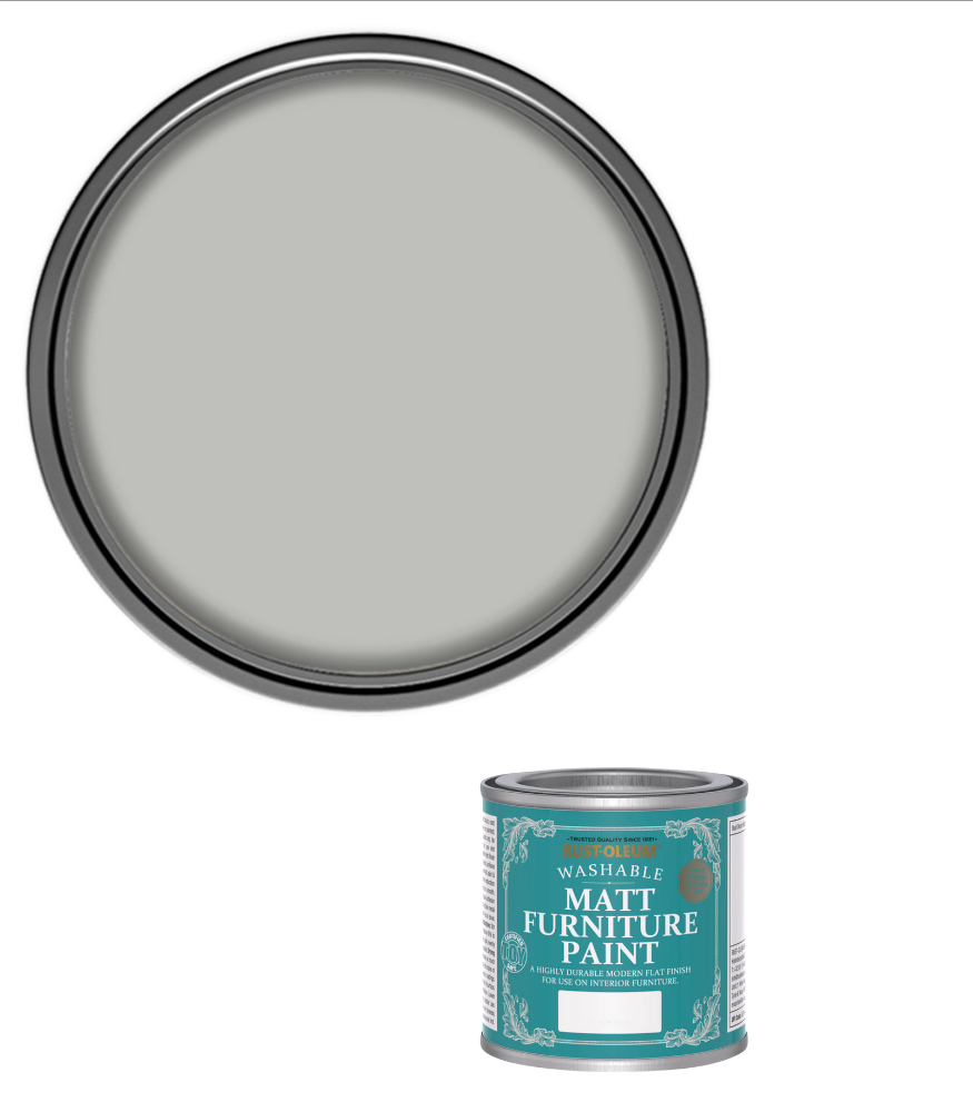Rust-Oleum Washable Matt Furniture Paint - Flint - 125ml