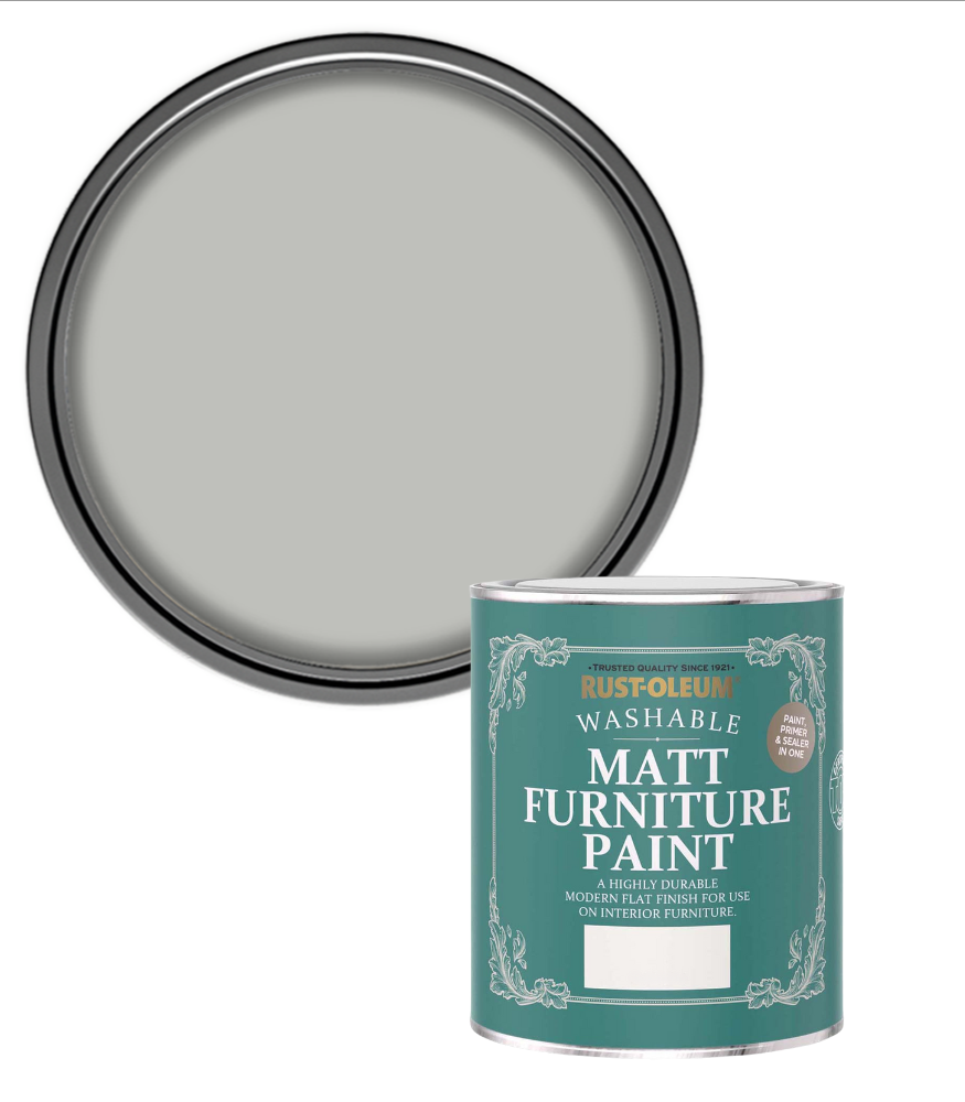 Rust-Oleum Washable Matt Furniture Paint - Flint - 750ml