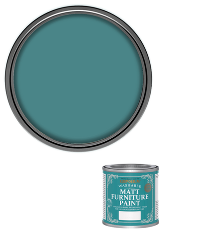 Rust-Oleum Washable Matt Furniture Paint - Peacock Suit - 125ml