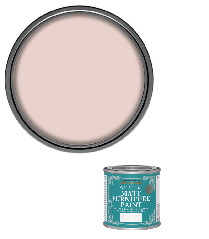 Rust-Oleum Washable Matt Furniture Paint - Pink Champagne - 125ml